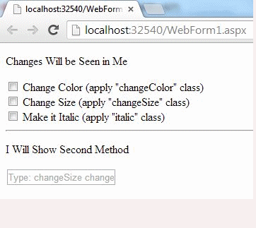 Apply CSS Dynamically